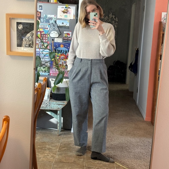 Grey Tailored Trousers - Picture 6 of 6